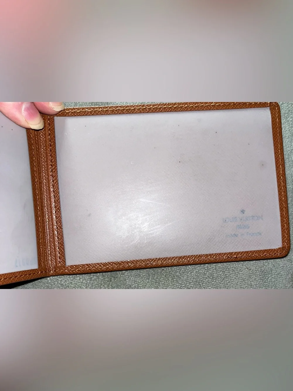 Louis Vuitton NWOT Taiga Leather ID/Card Holder